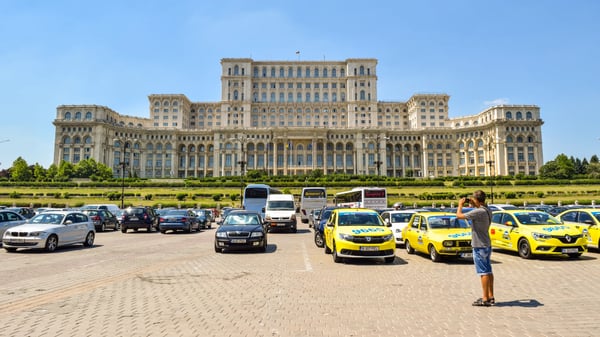 bucharest romania palace of parliament known as the people house or republic house