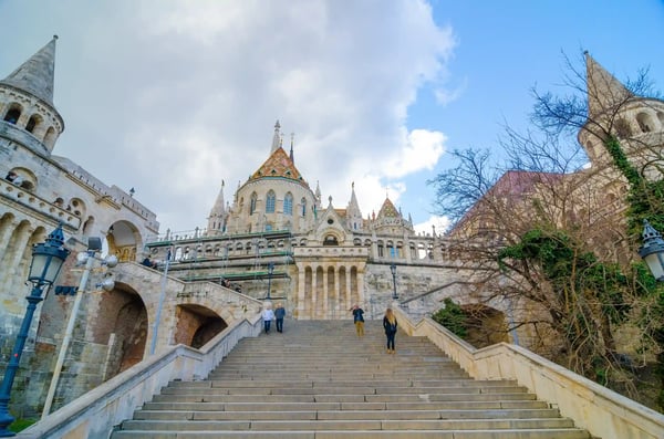 budapest hungary fisherman bastion on the buda castle hill in budapest hungary 
