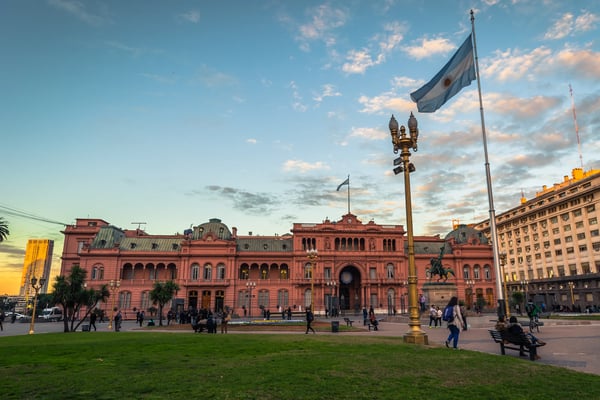buenos aires the casa rosada building in buenos aires argentina