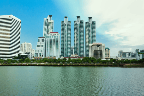 building at benja kitti garden in bangkok thailand