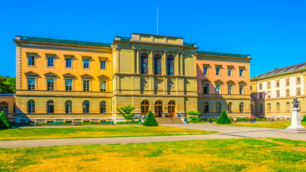 building of the university of geneva in switzerland