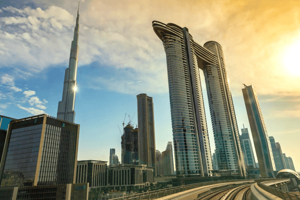 burj khalifa and address sky view hotel in dubai