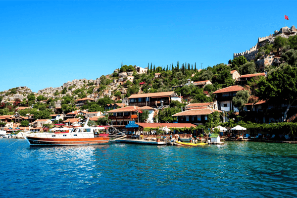 cafe at sea coast near the kekova island