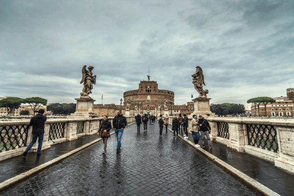 castel sant angelo or mausoleum of hadrian in rome italy built in ancient rome it is now the famous