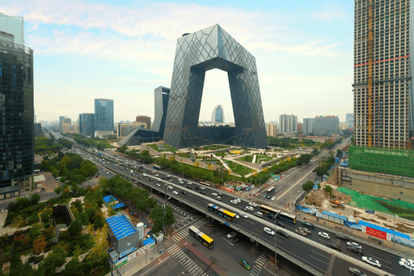 china s beijing city a famous landmark building china meters tall skyscrapers is very