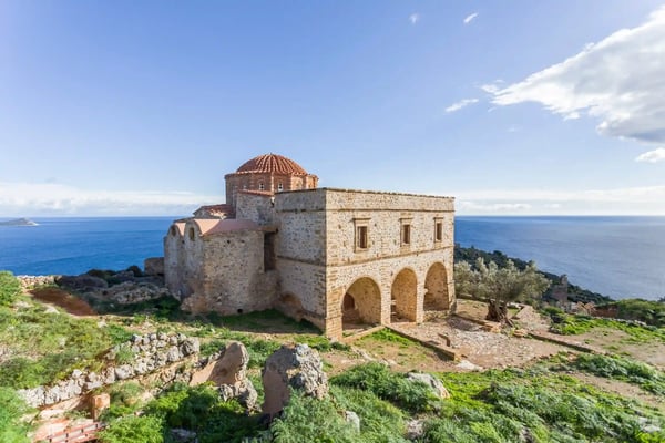 church of panagia odigitria in byzantine town of monemvasia greece 