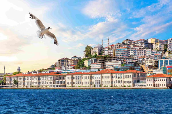 cihangir mosque on the coast of istanbul