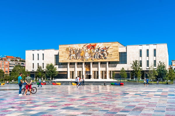 city central skanderbeg square most popular touristic place in 