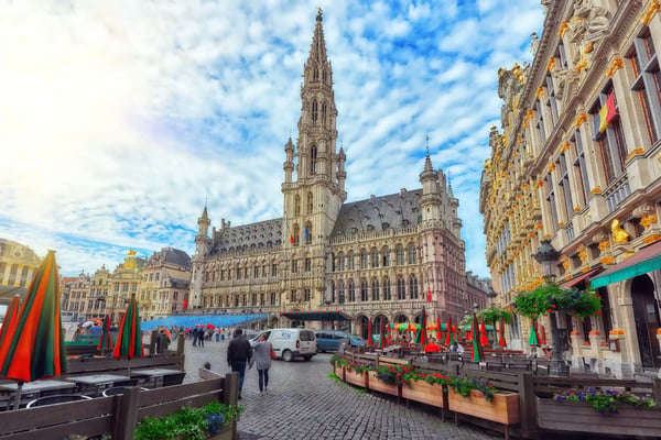 city town hall on grand place grote markt the central square of brussels