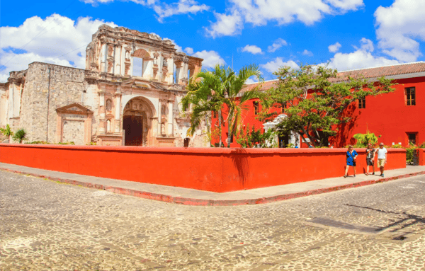 ciudad de guatemala guatemala orange fence of antigua 