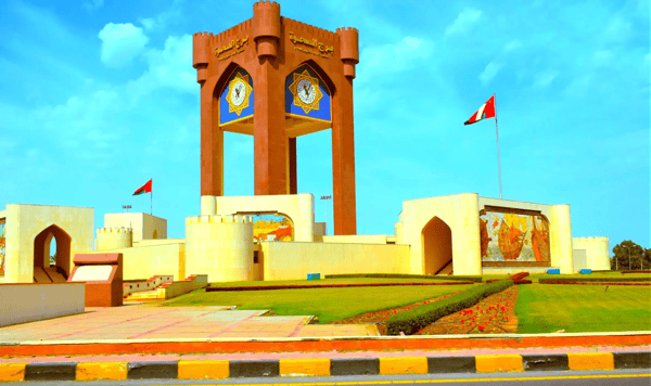 clock tower burj al sahwa an iconic landmark al sahwa clock tower burj al sahwa muscat sultanate of oman 