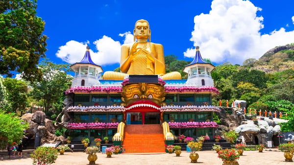 dambulla cave temple also known as the golden temple of dambulla