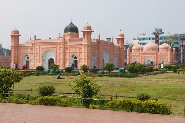 dhaka bangladesh mausoleum of bibipari with residential buildings 