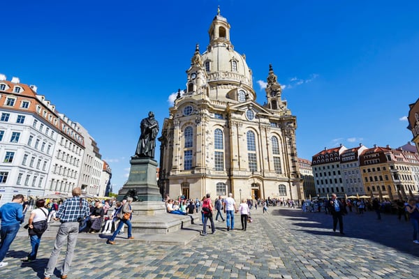 dresden germany church of our lady the lutheran baroque church located on dresden