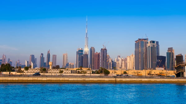 dubai cityscape in united arab emirates