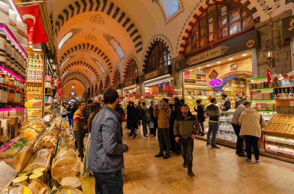 egyptian bazaar or spice bazaar turkish 