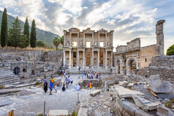 ephesus archeological site the celsus library