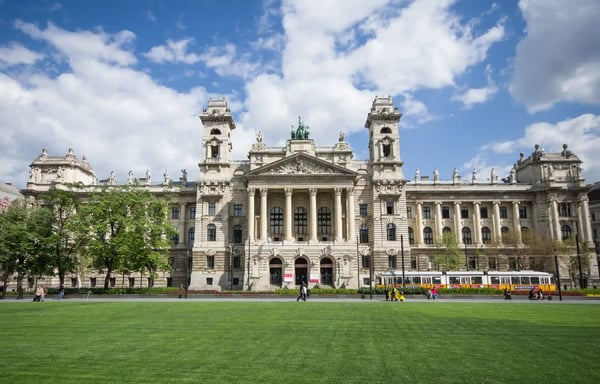 ethnographic museum at kossuth square budapest hungary
