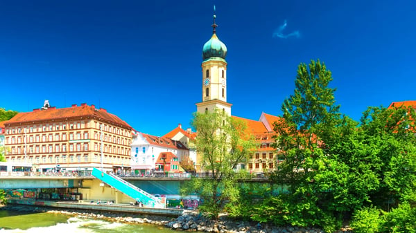 graz austria graz austria the old city center on sunny day franciscan church old