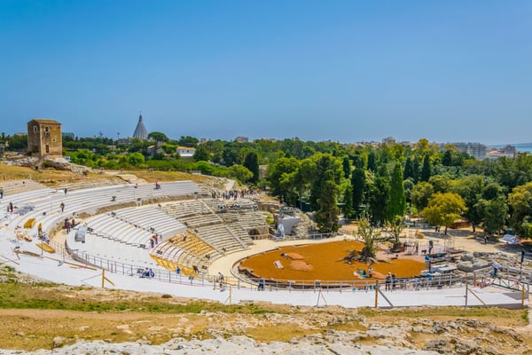 greek theatre in syracuse sicily italy