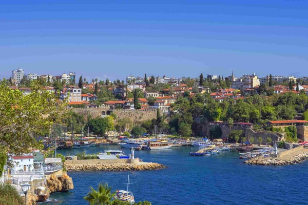 harbor in old town kaleici