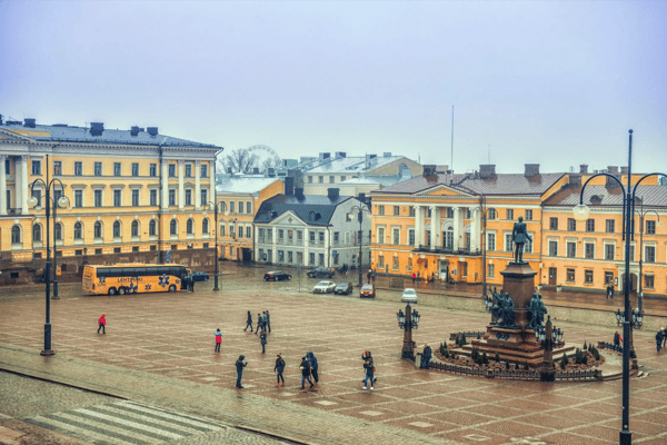 helsinki finland city landscape senate square