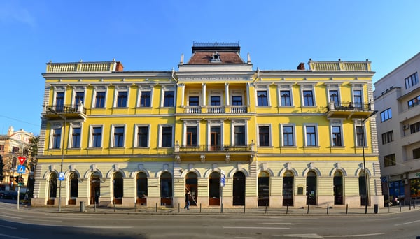 heroes boulevard historic building landmark architecture cluj romania 