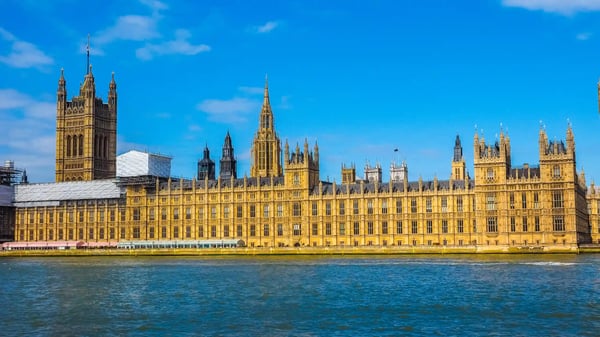 high dynamic range hdr houses of parliament aka westminster palace in london uk