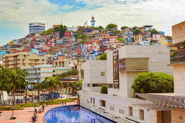 hill at cerro santa ana in guayaquil