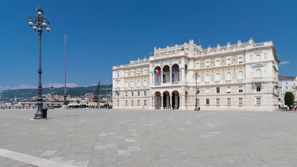 historic centre in terst italy