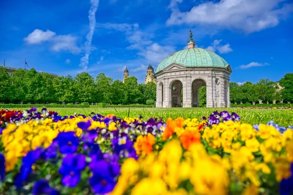 hofgarten is a garden in the center of munich