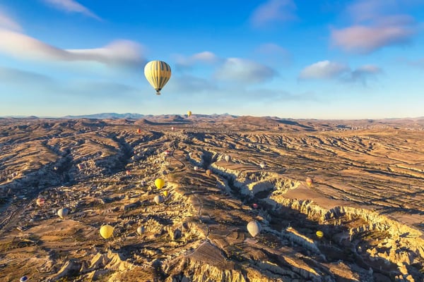 hot air balloons flight in cappadocia nevsehir turkey