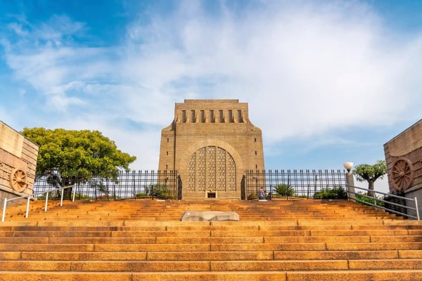 huge voortrekker monument commemorating the afrikaans settlers who arrived in the country during