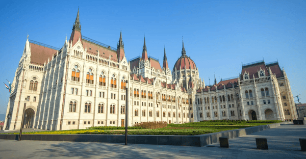 hungarian parliament building in budapest hungary