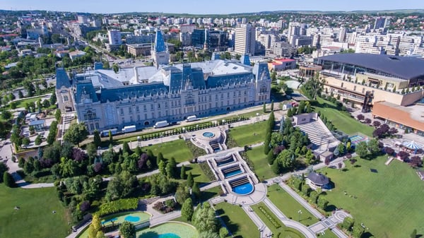 iasi city centre moldova romania