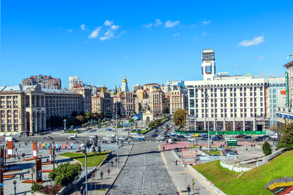 independence square maidan nezalezhnosti city center