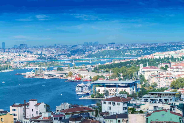 istanbul aerial cityscape