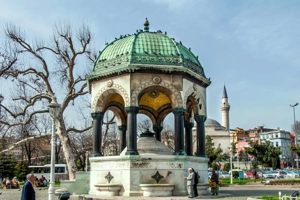 istanbul turkey german fountain
