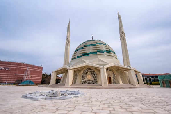istanbul turkey marmara university faculty of theology mosque in altunizade new modern