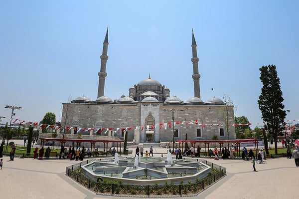 istanbul turkey the conqueror s mosque in istanbul turkey
