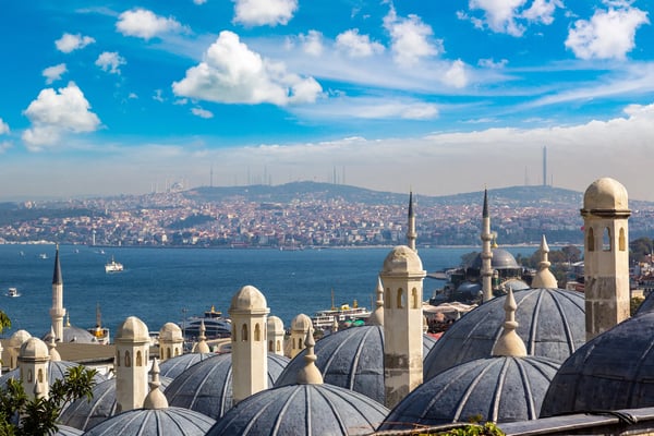 istanbul view turkey in a beautiful summer day 