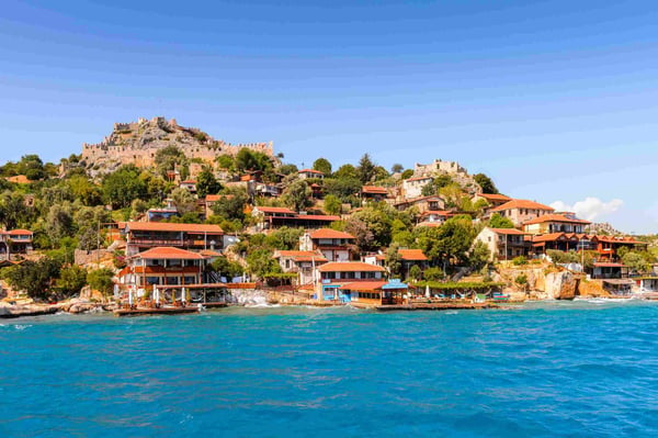 kalekoy village simena with the byzantine castle