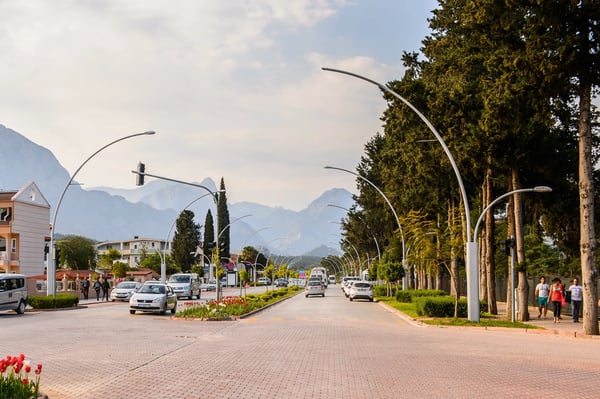 kemer a seaside resort on the mediterranean coast of turkey