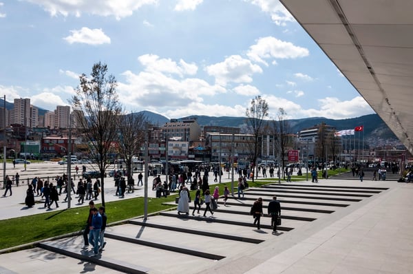 kent meydani the shopping center in central district of bursa