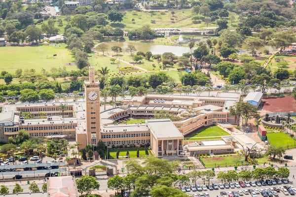 kenya parliament buildings in the city center of nairobi