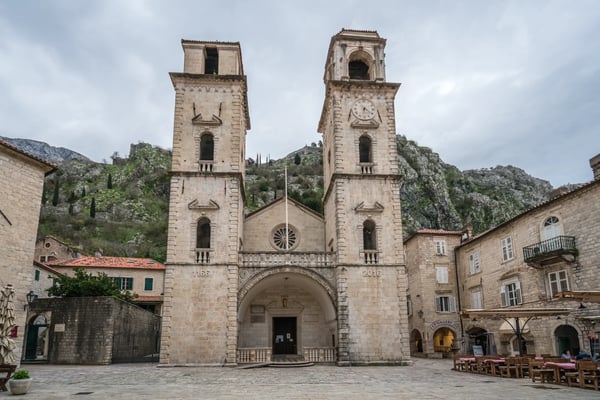 kotor montenegro impressive cathedral of st tryphon in the old town