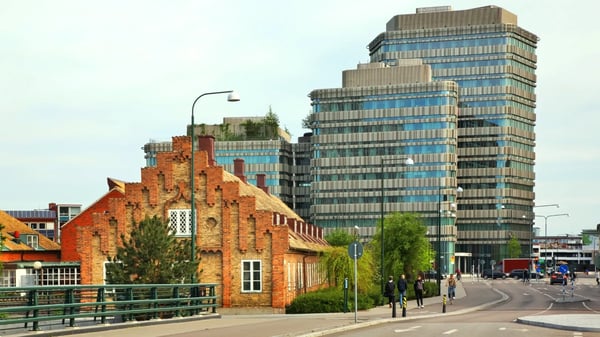 kyrkans hus house of swedish church at universitetsholmen island in malmo sweden