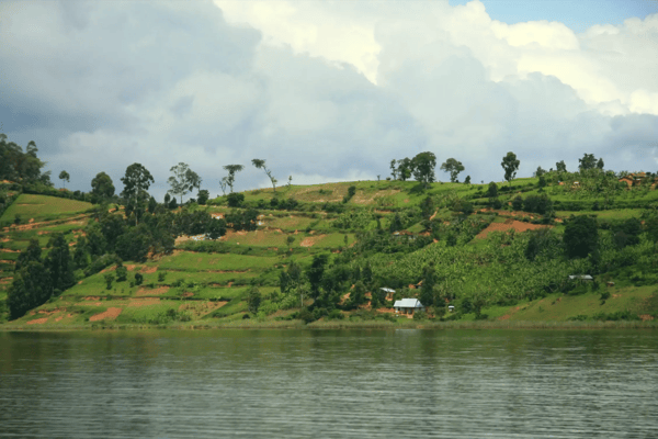 lake bunyoni kisori district uganda in east africa