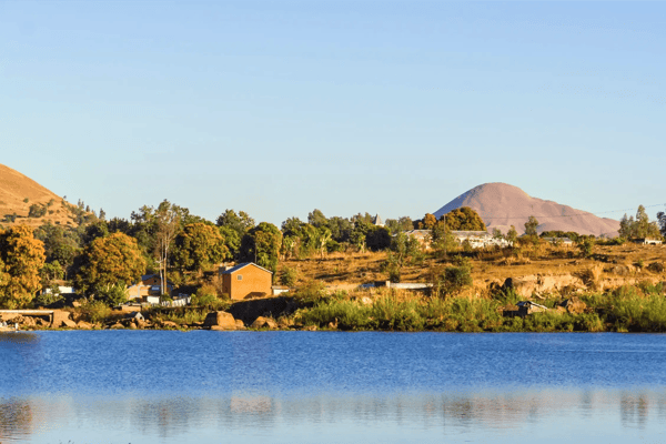 lake itasy in ampefy madagascar highland
