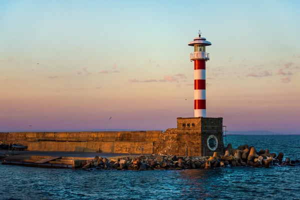 lighthouse of the bourgas sea